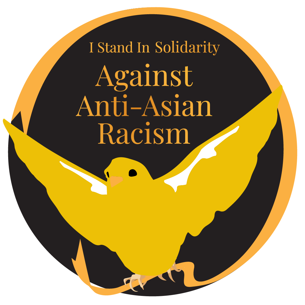 Asian Gold Ribbon - Against anti-Asian Racism
